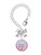 Silver Plated Domed Multi Color SLP - Bow Charm Accessory for Tumblers and Thermal Cups
