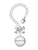 Silver Plated Domed Corinthians 13:4 - Bow Charm Accessory for Tumblers and Thermal Cups