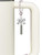 Stainless Steel Rectangular Blank Tag - Bow Charm Accessory for Tumblers and Thermal Cups
