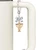 Gold-tone 3-D Menorah - Bow Charm Accessory for Tumblers and Thermal Cups