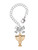 Gold-tone 3-D Menorah - Bow Charm Accessory for Tumblers and Thermal Cups