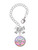 Silver Plated Domed Multi Color MPharm - Bow Charm Accessory for Tumblers and Thermal Cups