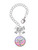 Silver Plated Domed Multi Color DNP - Bow Charm Accessory for Tumblers and Thermal Cups