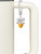 10mm Yellow Crystal Heart - Bow Charm Accessory for Tumblers and Thermal Cups