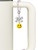 Resin Small 3-D Happy Face - Bow Charm Accessory for Tumblers and Thermal Cups
