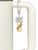 Gold-tone Paw Prints Infinity - Bow Charm Accessory for Tumblers and Thermal Cups