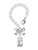 Silver Plated 3-D Fire Engine - Bow Charm Accessory for Tumblers and Thermal Cups