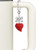 Resin Red Puffy Heart - Bow Charm Accessory for Tumblers and Thermal Cups