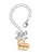 Gold-tone Large Daughter Heart with Crystal - Bow Charm Accessory for Tumblers and Thermal Cups