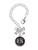 Silver Plated Nurse Caduceus Seal - RN - Bow Charm Accessory for Tumblers and Thermal Cups