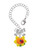 Fimo Clay Sunflower with Ladybug - Bow Charm Accessory for Tumblers and Thermal Cups