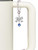 Silver Plated Blue Channel Drop - Bow Charm Accessory for Tumblers and Thermal Cups