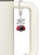 Resin Red & Black Ladybug Sweetie - Bow Charm Accessory for Tumblers and Thermal Cups