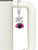 Resin Hot Pink & Black Ladybug Sweetie - Bow Charm Accessory for Tumblers and Thermal Cups