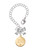Gold-tone Engraved Explore Dream Discover Disc - Bow Charm Accessory for Tumblers and Thermal Cups