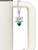 10mm Green Crystal Heart - Bow Charm Accessory for Tumblers and Thermal Cups