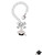 Silver Plated 3-D Graduation Hat with 2027 - Bow Charm Accessory for Tumblers and Thermal Cups