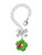Resin Lime Green Daisy Flower with Hot Pink Ladybug - Bow Charm Accessory for Tumblers and Thermal Cups