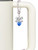 10mm Blue Crystal Heart - Bow Charm Accessory for Tumblers and Thermal Cups