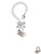 Silver Plated Class of 2025 Heart - Bow Charm Accessory for Tumblers and Thermal Cups