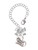 Silver Plated Class of 2025 Heart - Bow Charm Accessory for Tumblers and Thermal Cups