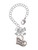 Silver Plated Class of 2026 Heart - Bow Charm Accessory for Tumblers and Thermal Cups