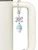 Resin White Cupcake with Blue Frosting - Bow Charm Accessory for Tumblers and Thermal Cups