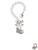 Silver Plated Class of 2027 Heart - Bow Charm Accessory for Tumblers and Thermal Cups