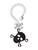 Acrylic Large Black Skull - Bow Charm Accessory for Tumblers and Thermal Cups
