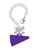 Acrylic Large Purple Megaphone - Bow Charm Accessory for Tumblers and Thermal Cups