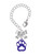 Acrylic Small Paw Purple - Bow Charm Accessory for Tumblers and Thermal Cups