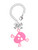 Acrylic Large Pink Skull - Bow Charm Accessory for Tumblers and Thermal Cups