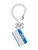 Acrylic Blue "Hello" Name Tag - Bow Charm Accessory for Tumblers and Thermal Cups