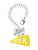 Acrylic Large Yellow Cheer Megaphone - Bow Charm Accessory for Tumblers and Thermal Cups