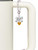 Acrylic 5/16" Gold-tone Heart - Bow Charm Accessory for Tumblers and Thermal Cups