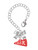 Acrylic Red Cheer Megaphone - Bow Charm Accessory for Tumblers and Thermal Cups