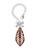 Acrylic Large Leaf Shimmer Brown - Bow Charm Accessory for Tumblers and Thermal Cups