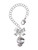 Silver Plated Horseshoe Spinners - Bow Charm Accessory for Tumblers and Thermal Cups