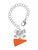 Acrylic Orange Megaphone - Bow Charm Accessory for Tumblers and Thermal Cups