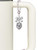 Silver Plated Flat Pebbles Spinner - Bow Charm Accessory for Tumblers and Thermal Cups