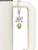 Silver Plated Crystal Yellow Spinner - Bow Charm Accessory for Tumblers and Thermal Cups