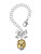 Gold-tone Flat Pebbles Spinner - Bow Charm Accessory for Tumblers and Thermal Cups