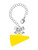 Acrylic Large Yellow Megaphone - Bow Charm Accessory for Tumblers and Thermal Cups