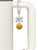 Silver Plated Large Tennis Ball - Bow Charm Accessory for Tumblers and Thermal Cups
