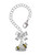 Silver Plated Beehive with 2 Bumble Bees - Bow Charm Accessory for Tumblers and Thermal Cups