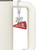 Acrylic Large Maroon Cheer Megaphone - Bow Charm Accessory for Tumblers and Thermal Cups