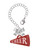 Acrylic Large Maroon Cheer Megaphone - Bow Charm Accessory for Tumblers and Thermal Cups
