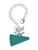Acrylic Large Teal Megaphone - Bow Charm Accessory for Tumblers and Thermal Cups