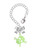 Acrylic Small Lime Green Skull - Bow Charm Accessory for Tumblers and Thermal Cups