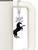 Acrylic 1.5 Black Horse - Bow Charm Accessory for Tumblers and Thermal Cups